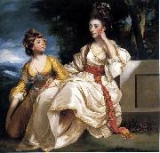 Sir Joshua Reynolds Portrait of Mrs. Thrale and her daughter Hester oil painting reproduction